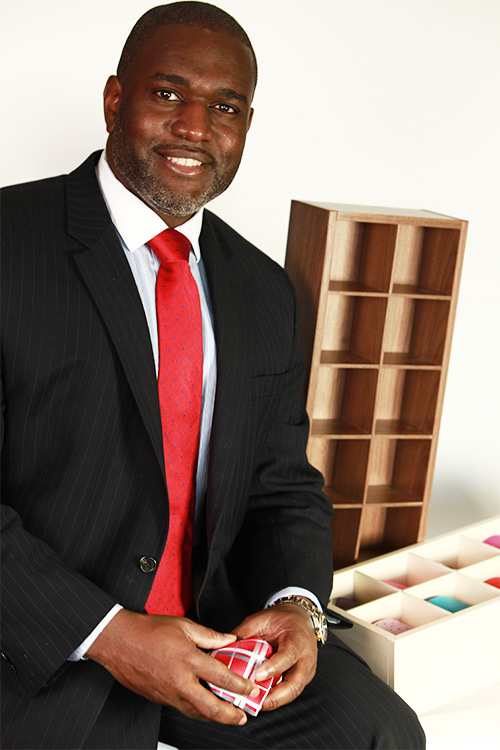 Andre Aekins, creator of the Tiecubbie and owner of the Tiecubby company