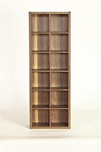 Tiecubbie 12 in Walnut Laminate Finish